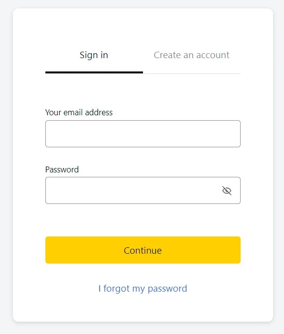 Login Exness in Ghana